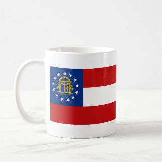 De Café Bandera georgiana + Taza del mapa