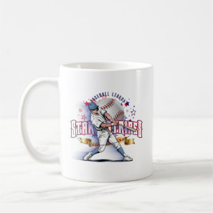 De Café Baseball Stars & Stripes #11 Taza Clásica