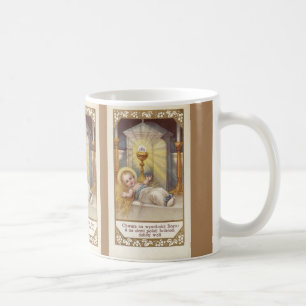 De Café Bebé polaco Jesús en taza del pesebre
