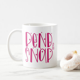 De Café "Bend & Snap." Taza