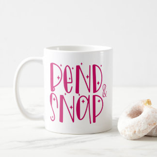 De Café "Bend & Snap." Taza