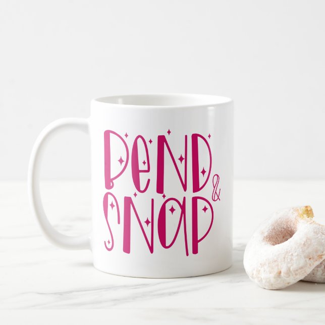 De Café "Bend & Snap." Taza (Con donut)