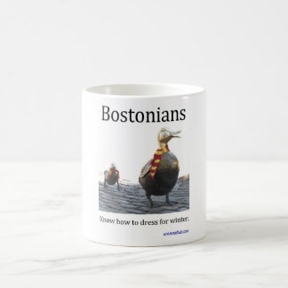 De Café Bostonians sabe vestirse para la taza del invierno