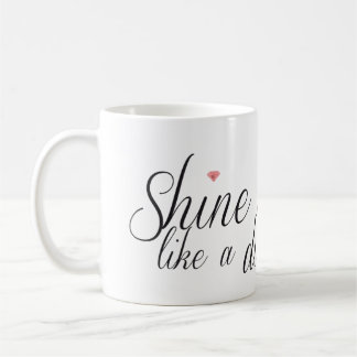 De Café Brillo brillante como una taza del diamante