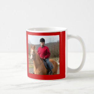 De Café Caballo Karen y taza del salmón curado