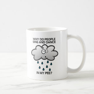 De Café Canta y Baila en la Taza Divertida Mug