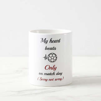 De Café ¿Cardio? Miro Fútbol Taza divertida para fanáticos