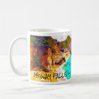 De Café CASCADA McWAY ~ BIG SUR CA Taza