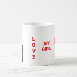 De Café Chica amor en taza