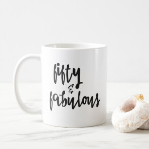 De Café Cincuenta y fabuloso - 50.a taza del cumpleaños