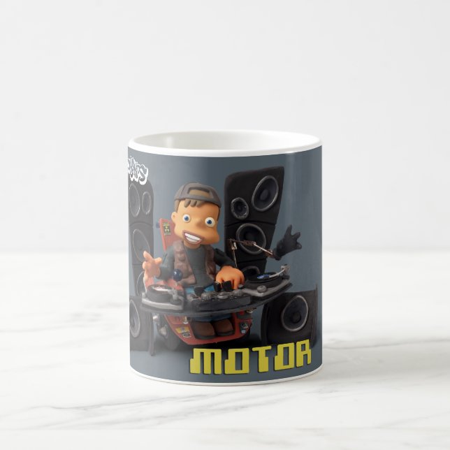 De Café Clay Kids - Taza Motor gris (Centro)