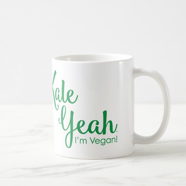 De Café Col rizada soy sí taza del vegano (Derecha)