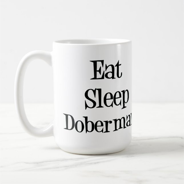 De Café Coma la taza del Doberman del sueño (Izquierda)