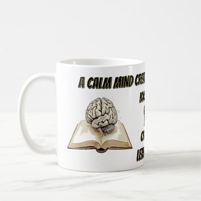 De Café Combustible Cerebral – Taza Motivacional (Izquierda)