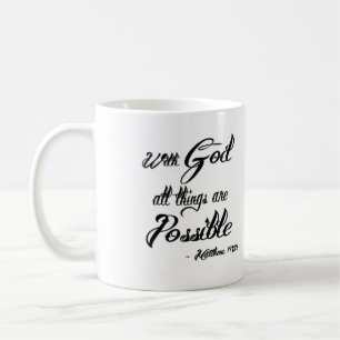 De Café Con dios todas las cosas son taza posible