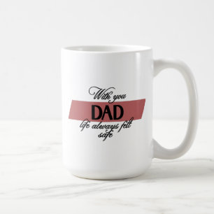 De Café Con tu papá Taza blanca clásica