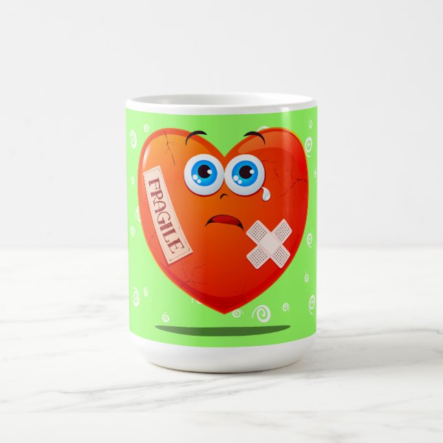 De Café Corazón frágil, taza graciosa (Centro)