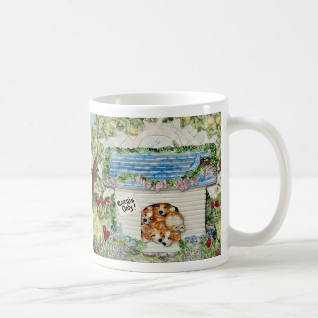 De Café "Corgis solamente!" taza (Derecha)