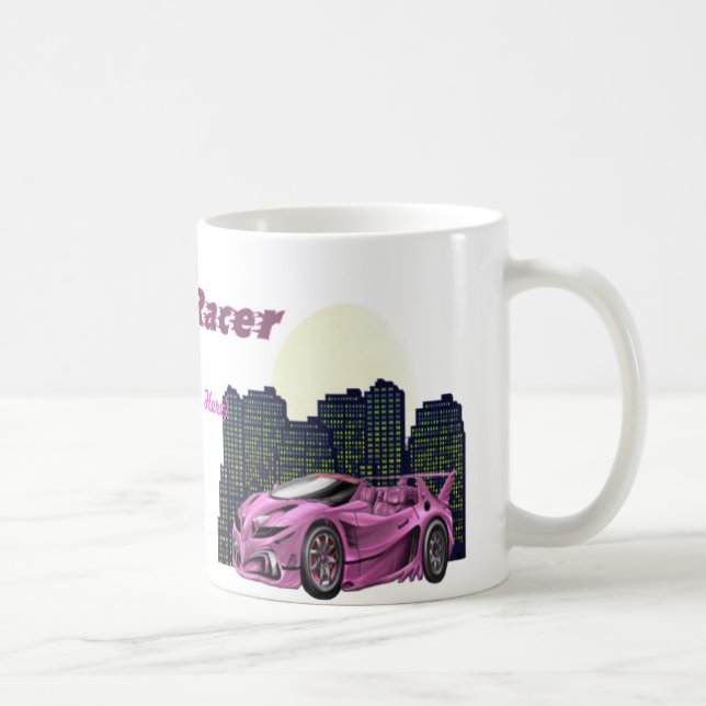 De Café Corredor personalizado del chica - taza (Derecha)