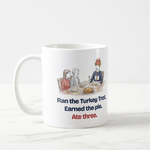 De Café Corrió el Turkey Trot, Comió Tres Tartas Taza Dive