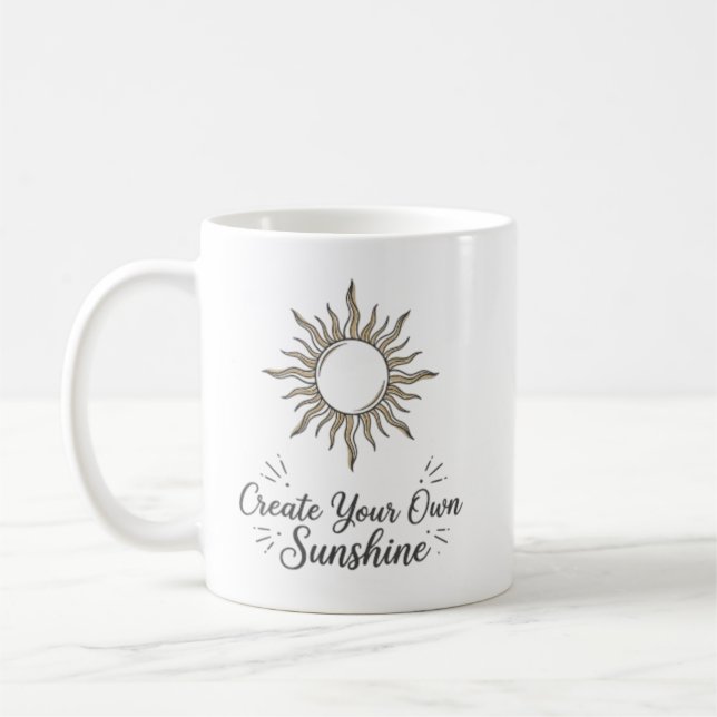 De Café Crea Tu Propio Sol Taza Boho Sol (Izquierda)
