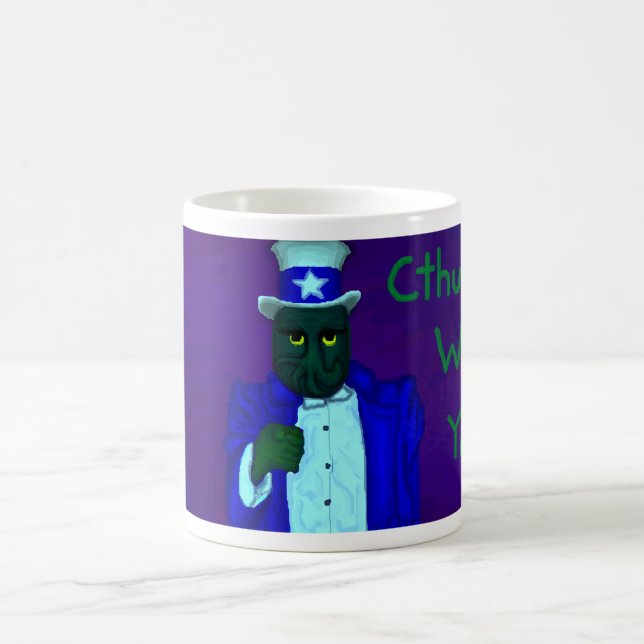 De Café ¡Cthulhu le quiere! Taza (Centro)