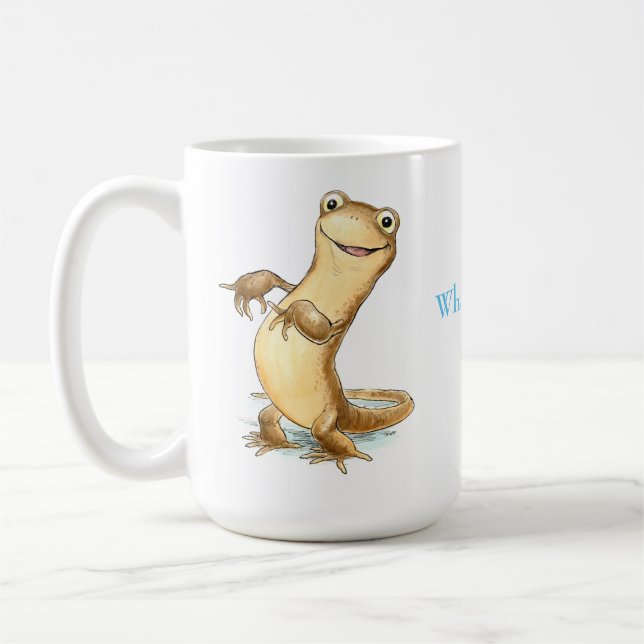 De Café "Cuál es newt?" Taza del Salamander (Izquierda)