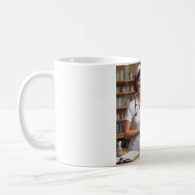 De Café Curando con una taza sonriente: Difunde alegría co (Izquierda)