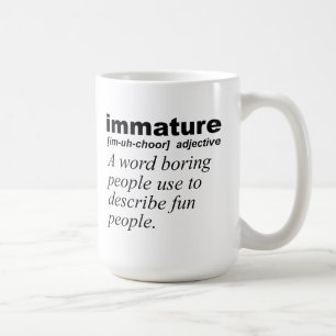 De Café Definición Inmadura Taza Divertida