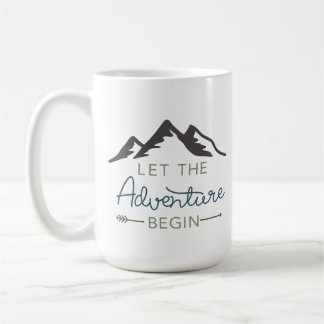 De Café Deje la aventura comenzar la taza