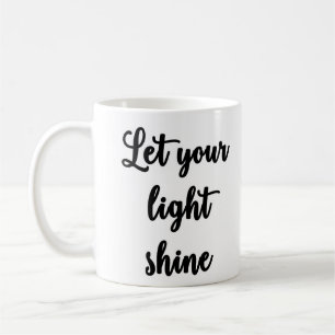 De Café Deje su taza ligera del brillo