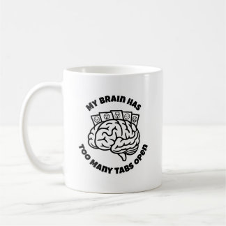 De Café Demasiadas Pestañas – Taza Divertida para Pensador