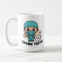 DENTISTA DIVERTIDO : TAZA PARA SALVAR DIENTES