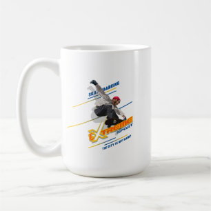 De Café Deportista Extremo Retro Patinador #15 Taza Clás