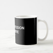 Depresión/Meme - taza del negro/blanca