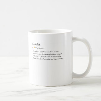 De Café desayuno - taza urbana del diccionario
