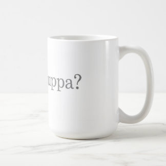 De Café "Desee un Cuppa?" Taza