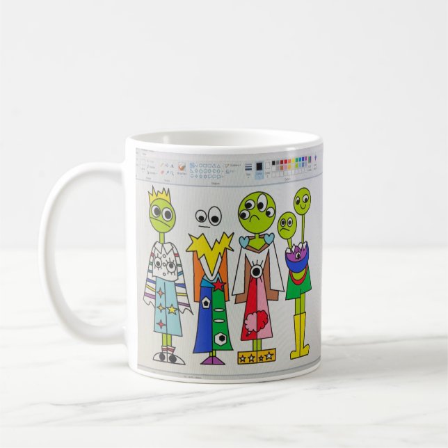 De Café Despierte en taza del estilo (Izquierda)