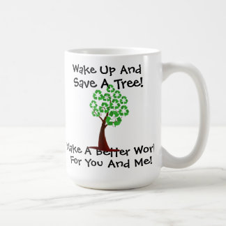 De Café Despierte y ahorre una taza del árbol