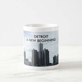 De Café Detroit una nueva taza del blanco que comienza