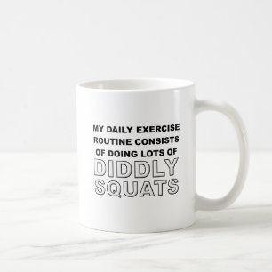 De Café Diddly se pone en cuclillas la taza divertida