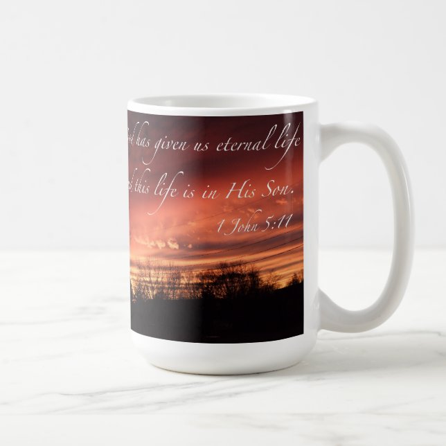 De Café Dios nos ha dado la vida eterna - taza (Derecha)