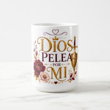 Dios pelea mis batallas Taza Cristiana