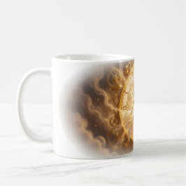De Café Diosa del Tiempo Dorado Taza del Reloj del Corazón