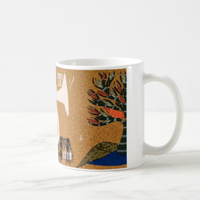 De Café Diseño tribal indio - taza (Derecha)