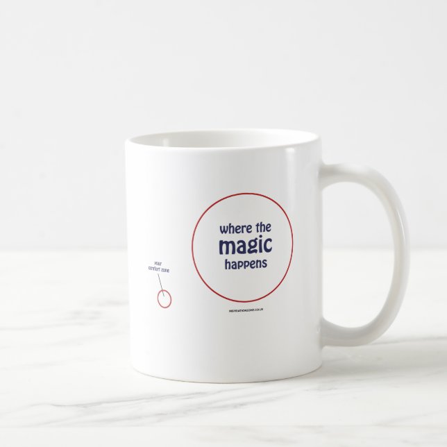 De Café "Donde sucede la magia" taza (Derecha)