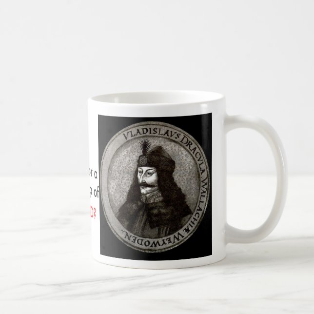 De Café ¿Drácula, cuidado para una taza agradable de, (Derecha)