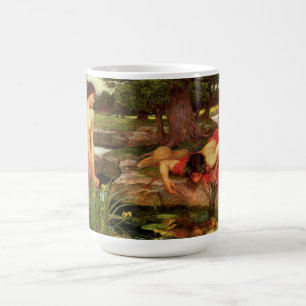 De Café Eco del Waterhouse y taza del narciso
