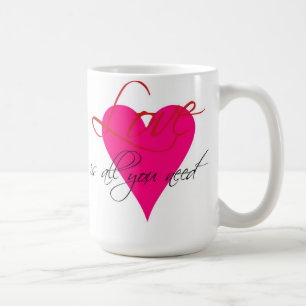 De Café El amor es todo lo que usted necesita la taza