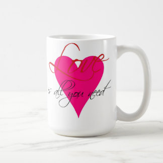 De Café El amor es todo lo que usted necesita la taza